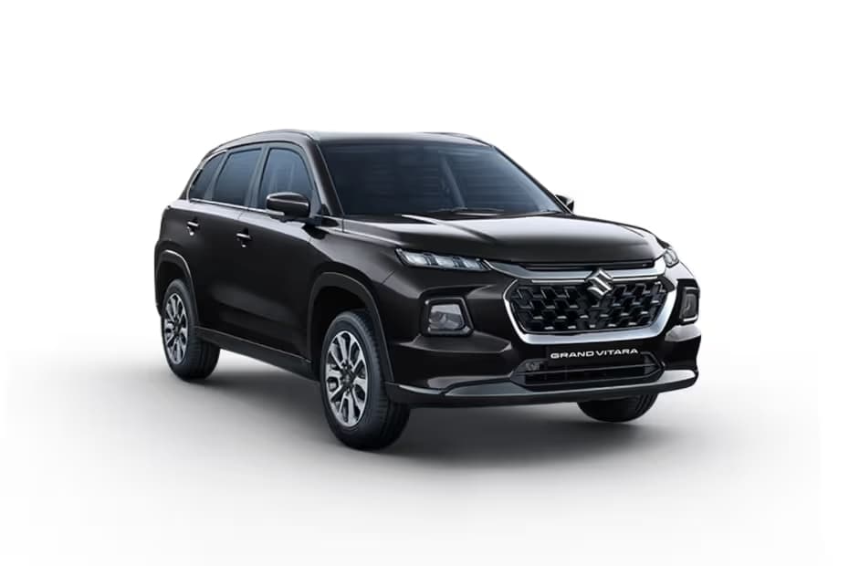 Maruti Suzuki New Grand Vitara Sigma SUV Petrol car front three-quarter view India 2026 price mileage safety specs side by side car comparison vs Maruti Suzuki Brezza AiCarAdvisor
