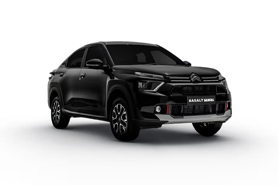 Citroen Basalt You Coupe Petrol car front three-quarter view India 2026 price mileage safety specs side by side car comparison vs Tata Motors Curvv AiCarAdvisor