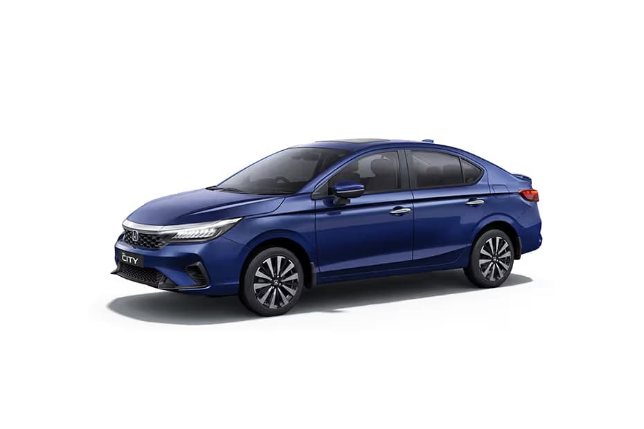 Honda City SV Sedan Petrol car front three-quarter view India 2026 price mileage safety specs side by side car comparison vs Hyundai Verna AiCarAdvisor